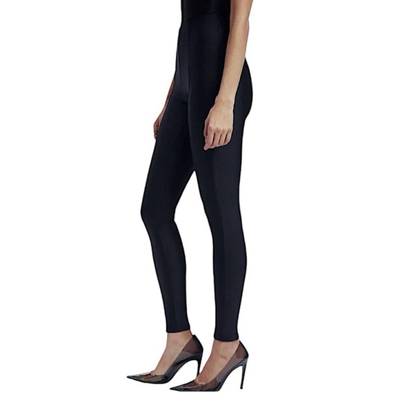 Good American The High Shine Black Leggings Skinny Cocktail Party - Picture 8 of 11